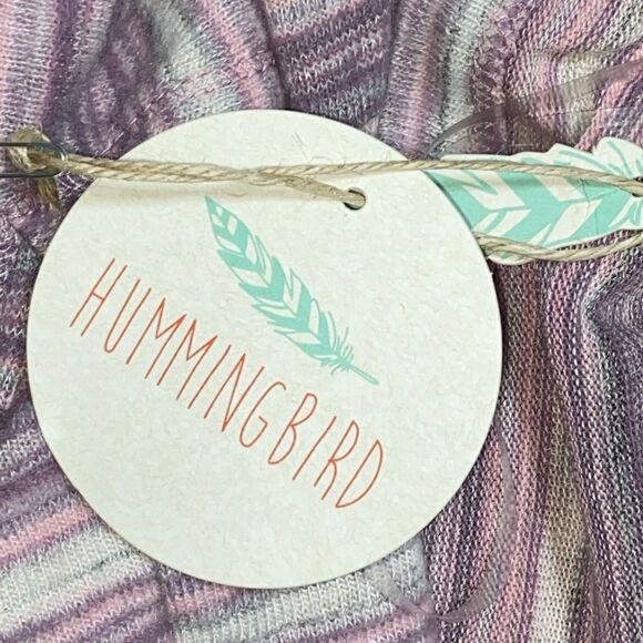 NWT Hummingbird Oversized Stripe Knit Top Boho Lagenlook Made in USA Size S - Picture 9 of 10